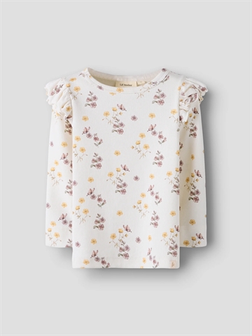 Lil Atelier Bluse - NMFGAVO EKO - Coconut Milk Flower Mix