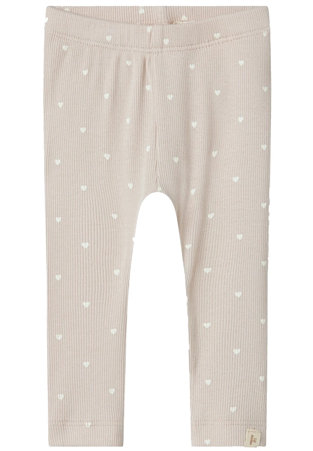 Lil Atelier Leggings Hjerter Gago Gray Morn Heart