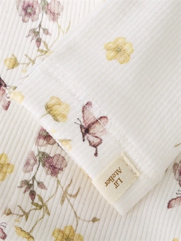 Lil Atelier Leggings - NBFGAVO EFI - Coconut Milk Flower Mix med blomsterprint