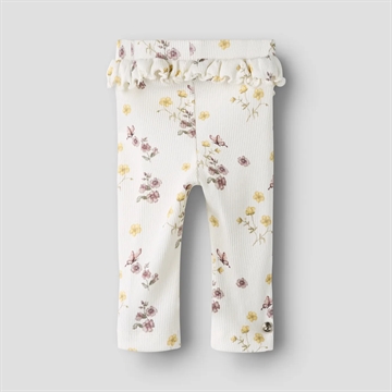 Lil Atelier Leggings - NBFGAVO EFI - Coconut Milk Flower Mix med blomsterprint