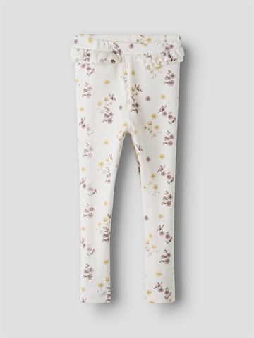Lil Atelier Leggings - NMFGAVO EFI - Coconut Milk Flower Mix