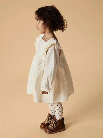 Lil Atelier Strømpebukser - NBFREBA - Turtledove Red Hearts