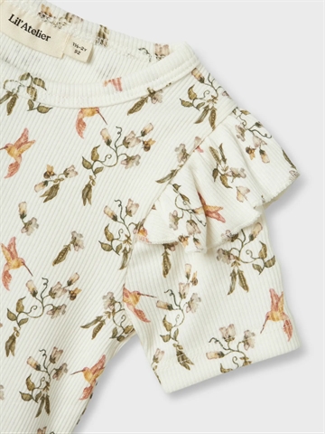 Lil Atelier T-shirt - NbfFlavo - Coconut Milk Humming Bird