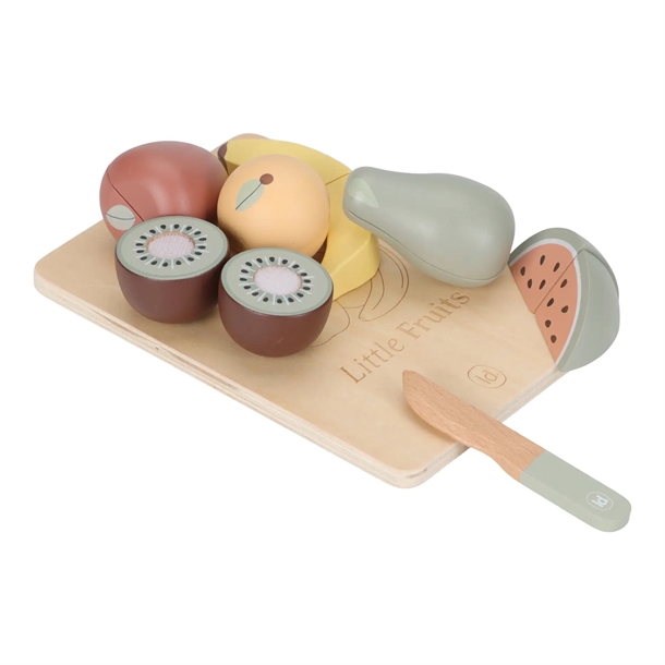 Little Dutch Legemad - Træ - Skærebræt med frugt