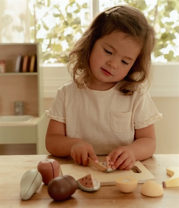 Little Dutch Legemad - Træ - Skærebræt med frugt