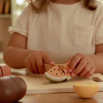 Little Dutch Legemad - Træ - Skærebræt med frugt