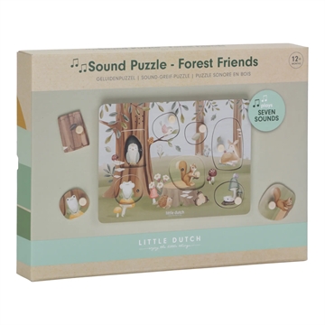 Little Dutch Puslespil med lyd - Forest Friends