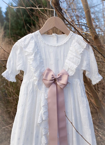 Little Wonders Dåbsbånd Becca Grosgrain Støvet Rosa