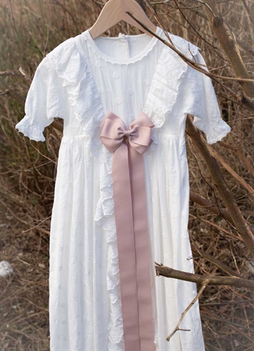 Little Wonders Dåbsbånd Becca Grosgrain Støvet Rosa