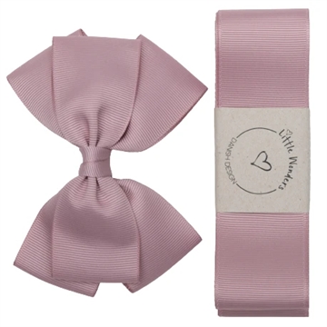 Little Wonders Dåbsbånd Becca Grosgrain Støvet Rosa