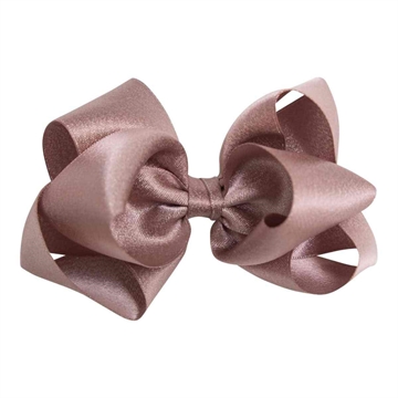 Little Wonders Dåbsbånd Bella Støvet Rosa Glitter Satin med glimmer