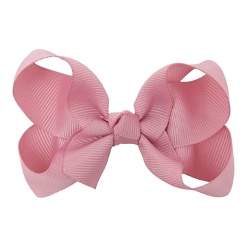 Little Wonders Dåbsbånd i rosa til piger - Bellis Silke Satin Quartz Rosa