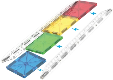 MAGNA-TILES Kuglebane - Deluxe Rail Racer - 90 dele