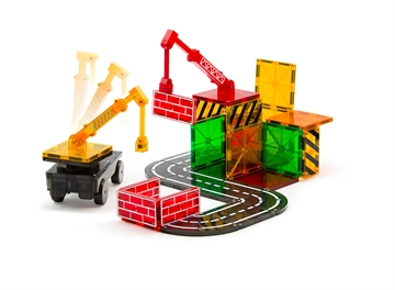 Magna-Tiles - Builder - 32 stk. - magnetisk legetøj med byggeplads
