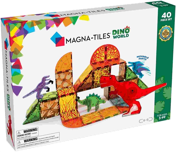Magna-Tiles - Dino World - 40 stk. - magnet legetøj