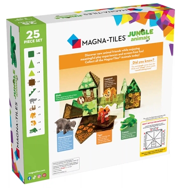Magna-Tiles - Jungle Dyr - 25 stk. - magnetisk legetøj