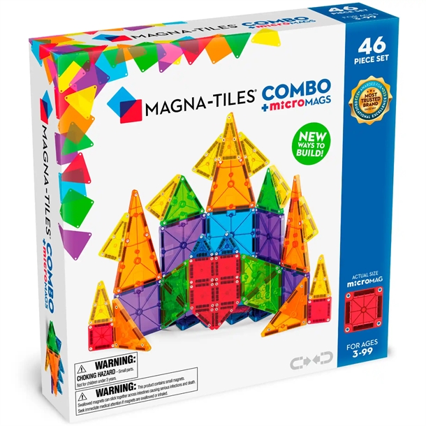 Magna-Tiles - MicroMAGS Kombi - 46 stk.
