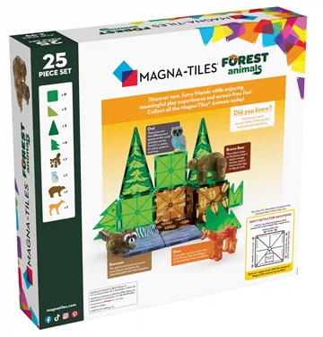 Magna-Tiles - Skovens Dyr - 25 stk.
