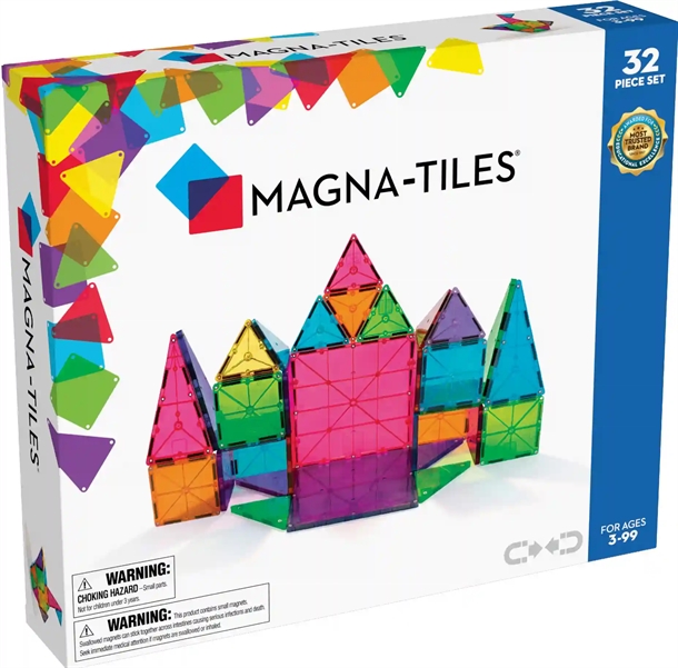 Magna-Tiles - Transparent - 32 stk. - magnet legetøj