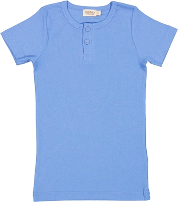 MarMar T-shirt Modal Fine Rib Cornflower i blå