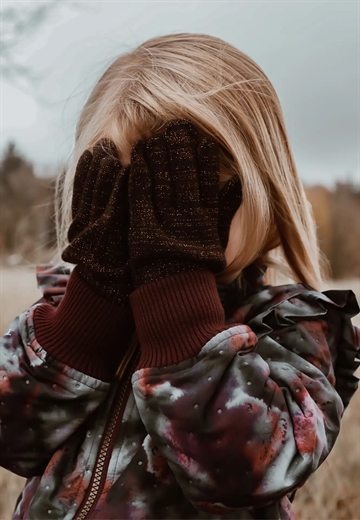 Mikk-Line Handsker - Sort med glimmer