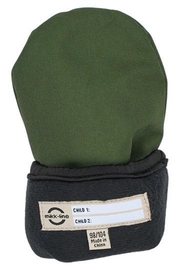 Mikk-Line Luffer med tommelfinger & velcro - Vandtætte - Kombu Green - i grøn