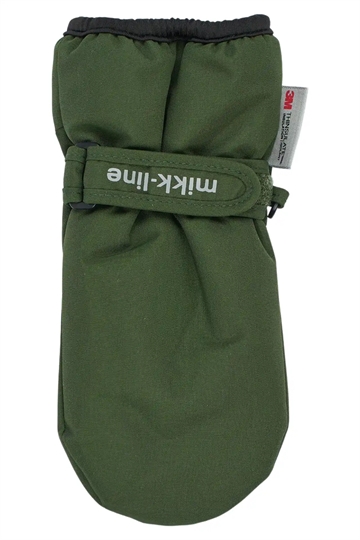 Mikk-Line Luffer med tommelfinger & velcro - Vandtætte - Kombu Green - i grøn