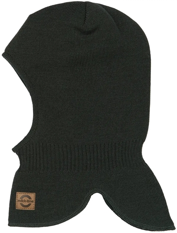 Mikk-Line Elefanthue - Uld - Darkest Sprouse i mørkegrøn