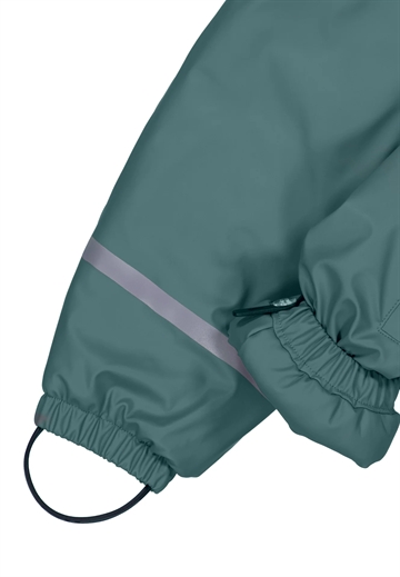 Mikk-Line Flyverdragt - PU - 2 Zip - Recycled - Balsam Green - gummiflyverdragt