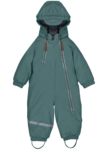 Mikk-Line Flyverdragt - PU - 2 Zip - Recycled - Balsam Green - gummiflyverdragt