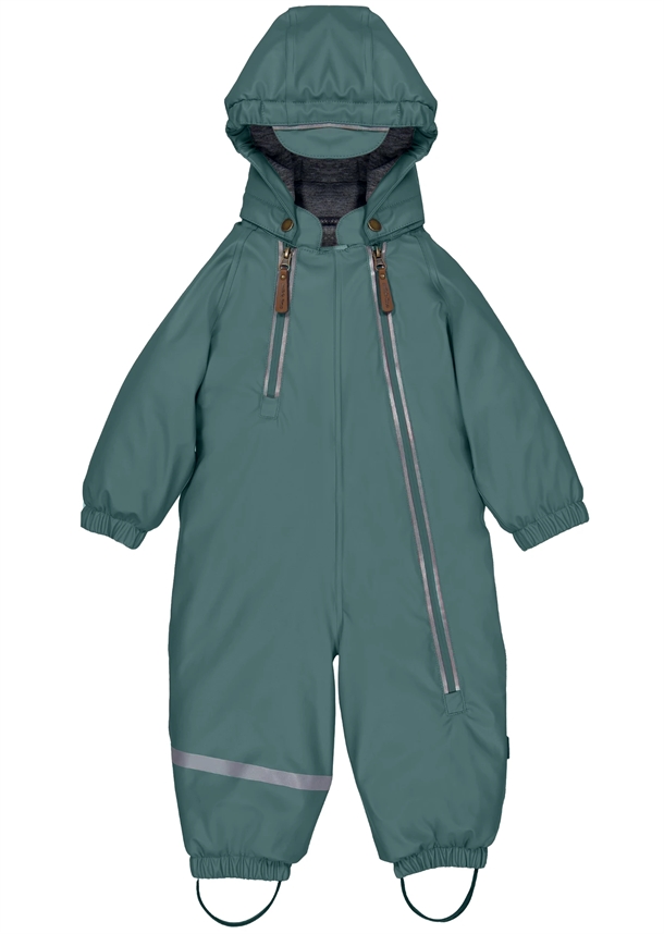 Mikk-Line Flyverdragt - PU - 2 Zip - Recycled - Balsam Green - gummiflyverdragt