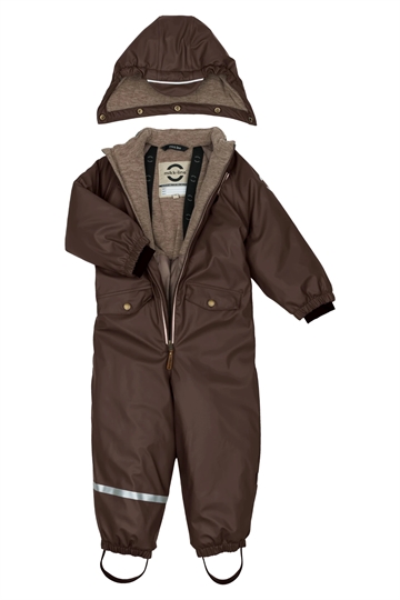 Mikk-Line Flyverdragt - PU - Recycled - French Roast - gummiflyverdragt