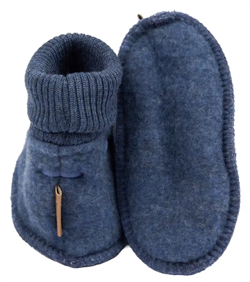 Mikk-Line Futter - Uld - Blue Melange - i blå