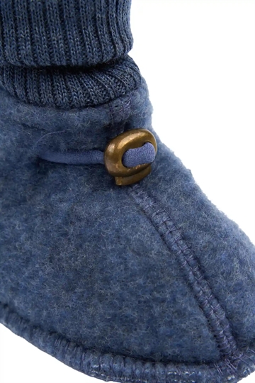 Mikk-Line Futter - Uld - Blue Melange - i blå