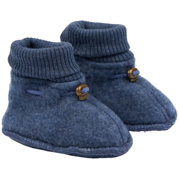 Mikk-Line Futter - Uld - Blue Melange - i blå