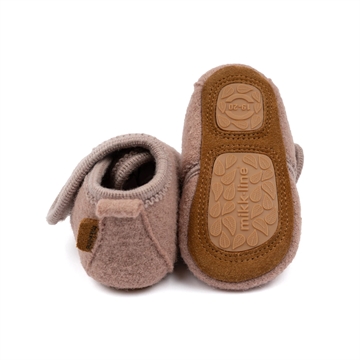 Mikk-Line Hjemmesko - Prewalker Uld - Adobe Rose