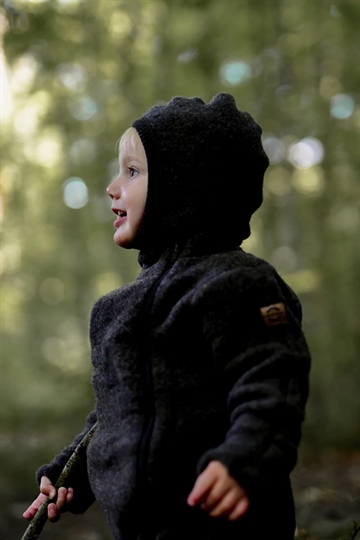 Mikk-Line Hue - Uld - Dark Brown Melange i brun