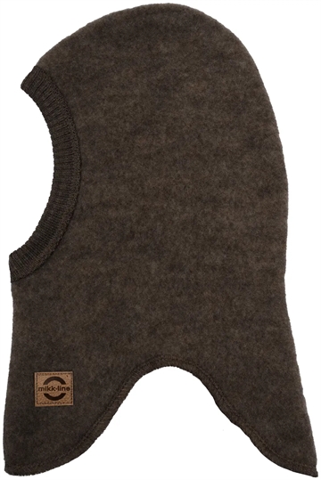 Mikk-Line Hue - Uld - Dark Brown Melange i brun