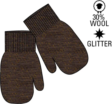 Mikk-Line Luffer - Sort med glimmer