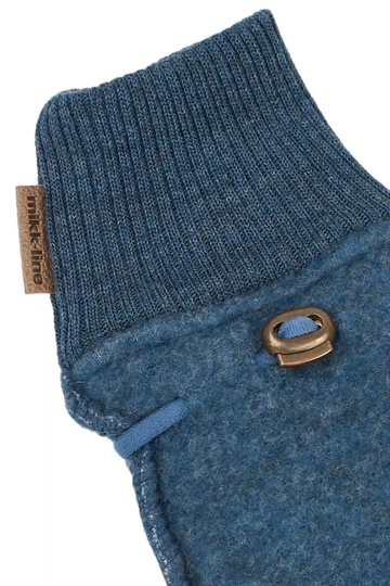 Mikk-Line Luffer - Uld - Blue Melange - i blå