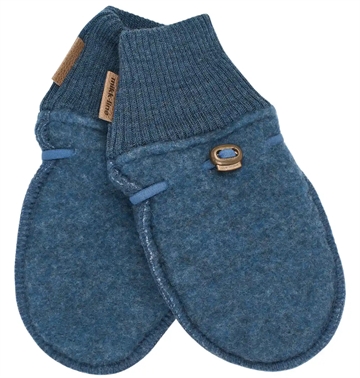 Mikk-Line Luffer - Uld - Blue Melange - i blå