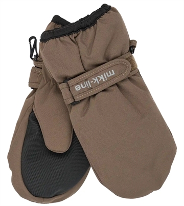 Mikk-Line Luffer med tommelfinger & velcro - Vandtætte - Chocolate Chip