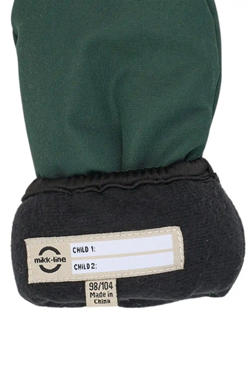 Mikk-Line Luffer med tommelfinger & velcro - Vandtætte - Darkest Sprouse i grøn