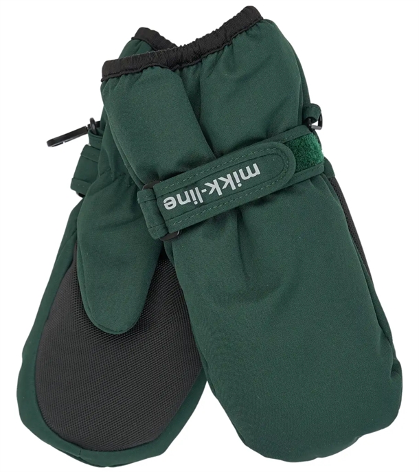 Mikk-Line Luffer med tommelfinger & velcro - Vandtætte - Darkest Sprouse i grøn