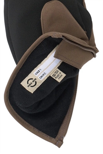 Mikk-Line Luffer med tommelfinger & lynlås - Vandtætte - Chocolate Chip - i brun