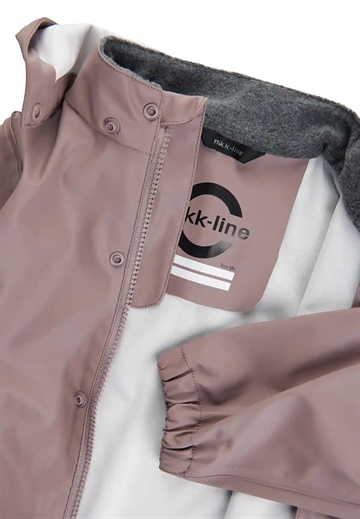 Mikk-Line Regntøj Adobe Rose m. seler - genanvendt PU - i rosa