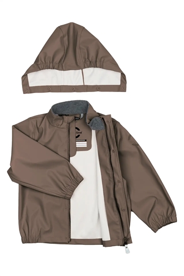 Mikk-Line Regntøj - med seler - Chocolate Chip i brun