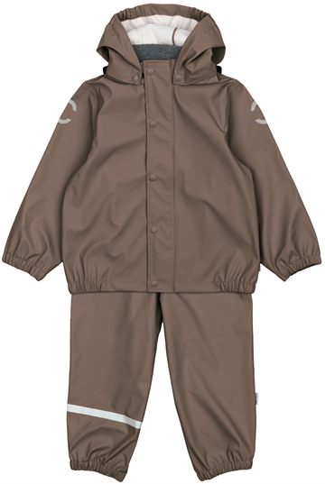 Mikk-Line Regntøj - med seler - Chocolate Chip i brun