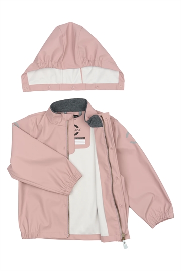 Mikk-Line Regntøj - med seler - Woodrose i rosa
