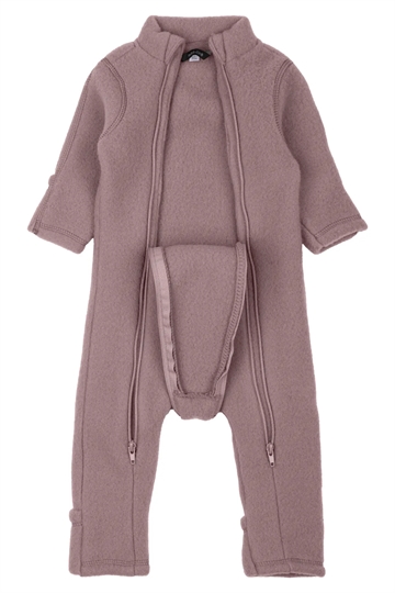 Mikk-Line Ulddragt - Dobbelt lynlås & ombuk - Twilight Mauve